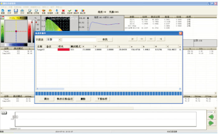 彩譜CS-580分光測色儀標準配色軟件